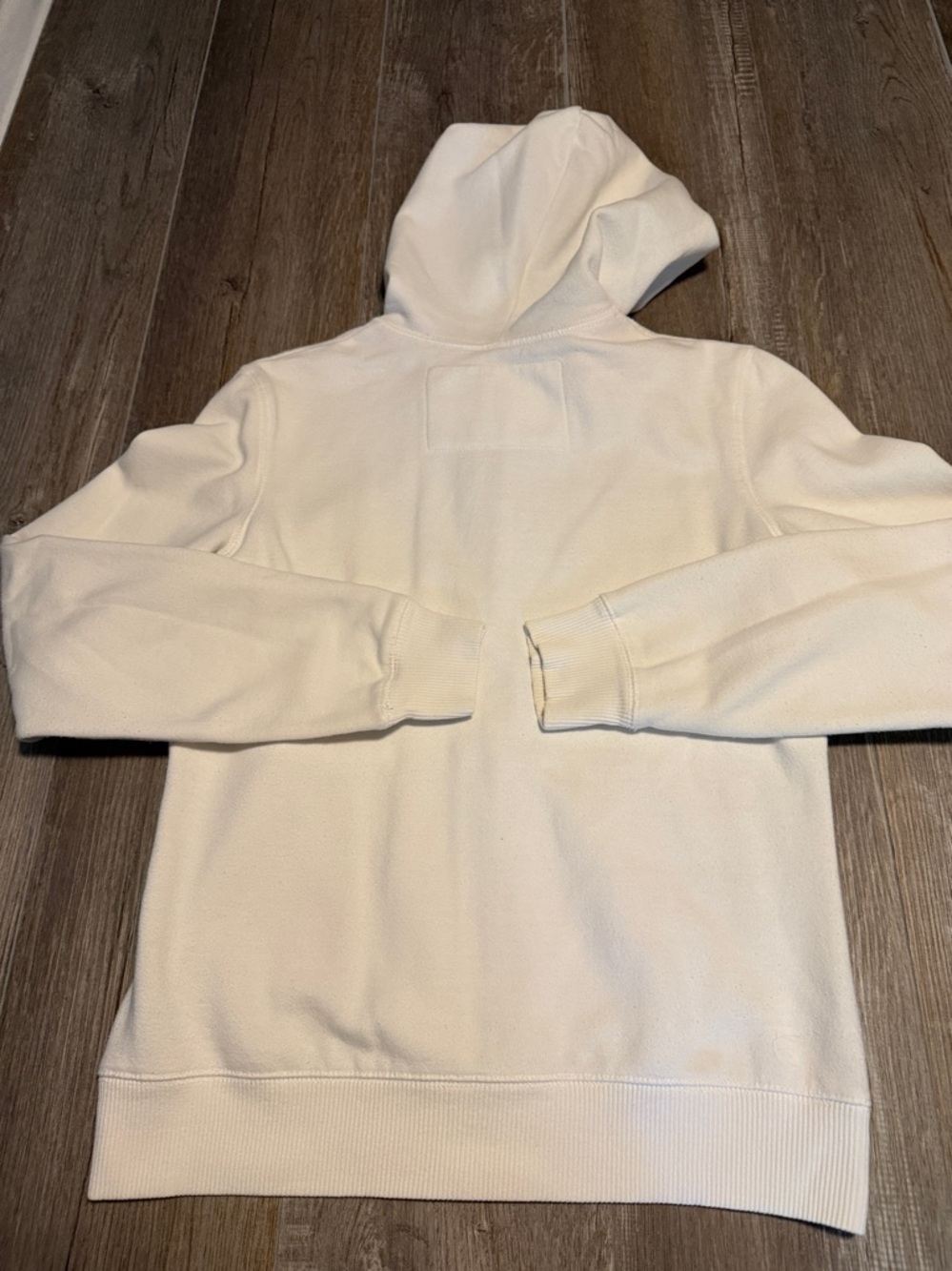 Aeropostale White Hooded Zip-Up Sweatshirt - Picture 6 of 6